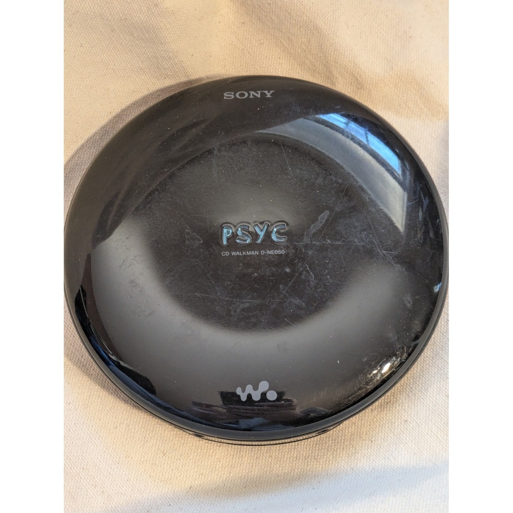 Sony PSYC CD Walkman D-NE050 Portable CD Player Black MP3 G-Protection Working